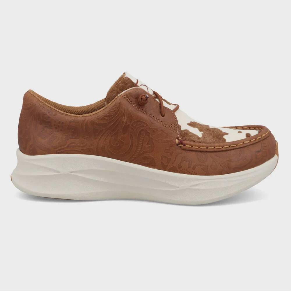 NEW TWISTED X women's feather x casual shoe in cowhide multi & brown patina